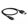 Przewód USB 2.0 typ A na USB 2.0 typ micro-B 50cm czarny Delock 85156