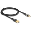 Kabel USB 2.0 typ A męski na USB-C męski z funkcją szybkiego ładowania 60W przezroczysty 1m Delock 80760