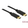 Kabel USB 2.0 2x typ C 50cm PD 5A Delock 83043