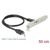 Adapter USB 10Gbps śledź 1x USB-C Delock 89936