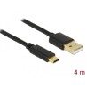 Kabel USB 2.0 typ A - USB-C 4m Delock 83669