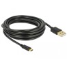 Kabel USB 2.0 typ A - USB-C 4m Delock 83669