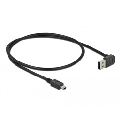 Przewód USB 2.0 typ A na USB 2.0 typ mini-B kątowy 50cm Delock 85184