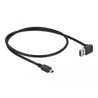 Przewód USB 2.0 typ A na USB 2.0 typ mini-B kątowy 50cm Delock 85184