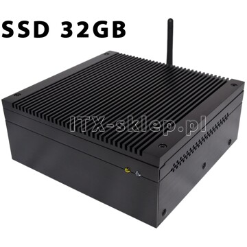 Komputer przemysłowy Atom D525 heat-pipes 4GB 2xRS-232 SSD 32GB H01-D525-SD32-P-W