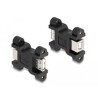 Adapter USB 2.0 typ A żeński - typ B żeński ze złączem śrubowym Delock 66076