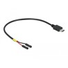 Kabel USB-C męski - 2x pin header żeński oddzielnie zasilanie 20cm Delock 85395