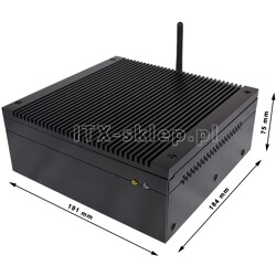 Komputer przemysłowy Atom D525 heat-pipes 4GB 2xRS-232 SSD 32GB H01-D525-SD32-P-W