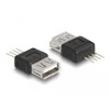 Adapter USB 2.0 typ A żeński na 4 piny Delock 66653