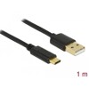 Kabel USB 2.0 typ A - typ C 1m Delock 83600