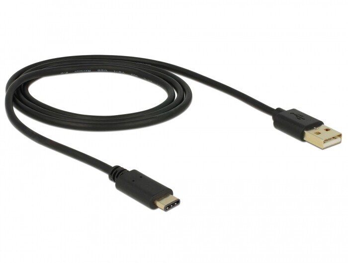 Kabel USB 2.0 typ A - typ C 1m Delock 83600