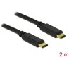 Kabel USB 2.0 typ C - typ C 2m 3A Delock 83332
