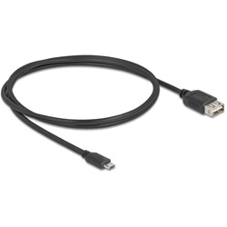 Kabel USB 2.0 EASY USB typ micro-B męski na EASY USB typ A żeński 1m Delock 81518