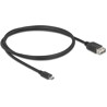 Kabel USB 2.0 EASY USB typ micro-B męski na EASY USB typ A żeński 1m Delock 81518