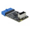 Przejściówka pin header żeńska USB 3.2 Gen.1 na wewnętrzny żeński klucz A Delock 41981
