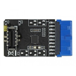 Przejściówka pin header żeńska USB 3.2 Gen.1 na wewnętrzny żeński klucz A Delock 41981