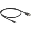 Kabel USB 2.0 EASY USB typ micro-B męski na EASY USB typ A żeński 50cm Delock 81517