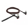 Przewód EASY-USB 2.0 typ A męski do USB-C wtyk męski kątowy w górę / w dół 1m czarny Delock 85276