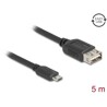 Kabel USB 2.0 EASY USB typ micro-B męski na EASY USB typ A żeński 5m Delock 81521