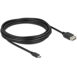 Kabel USB 2.0 EASY USB typ micro-B męski na EASY USB typ A żeński 5m Delock 81521