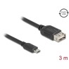 Kabel USB 2.0 EASY USB typ micro-B męski na EASY USB typ A żeński 3m Delock 81520