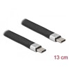 Płaski kabel wstążkowy USB 3.2 Gen.2 FPC z USB-C do USB-C 13cm PD 5A Delock 86939
