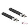 Płaski kabel wstążkowy USB 3.2 Gen.2 FPC z USB-C do USB-C 13cm PD 5A Delock 86939