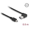 Przewód USB 2.0 typ A na USB 2.0 typ mini-B kątowy 50cm Delock 85175