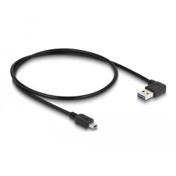 Przewód USB 2.0 typ A na USB 2.0 typ mini-B kątowy 50cm Delock 85175 Przewód USB 2.0 typ A na USB 2.0 typ mini-B kątowy 50cm Delock 85175