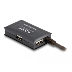 Przedłużacz USB 2.0 10m aktywny z hubem 4-portowym Delock 82748