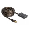 Przedłużacz USB 2.0 10m aktywny z hubem 4-portowym Delock 82748