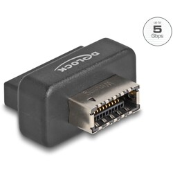 Przejściówka pin header żeńska USB 5Gbps na wewnętrzny żeński klucz A z obudową Delock 67240