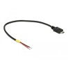 Przewód USB 2.0 micro-B wtyk męski - 2x wyprowadzenia zasilania 20cm Raspberry Pi Delock 85541