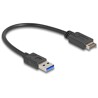 Kabel USB 10Gbps USB typ E klucz A 20-pin. męski na USB typ A męski 30cm Delock 85449