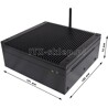 Komputer przemysłowy Atom D525 heat-pipes 4GB 2xRS-232 SSD 60GB H01-D525-SD60-P-W