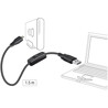 Kabel USB 2.0 A wtyk - USB 2.0 micro B wtyk z przełącznikiem 1,5m Delock 84803