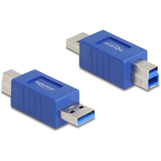 Adapter USB 5Gbps USB typ A męski na USB typ B męski Delock 67213