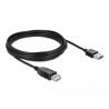 Przedłużacz USB 2.0 typ A na USB 2.0 typ A żeński 5m czarny Delock 83373
