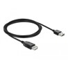 Przedłużacz USB 2.0 typ A na USB 2.0 typ A żeński 2m czarny Delock 83371