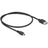 Kabel USB 2.0 USB typ mini-B męski na EASY USB typ A żeński 50cm Delock 81523