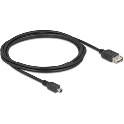 Kabel USB 2.0 USB typ mini-B męski na EASY USB typ A żeński 2m Delock 81525 Kabel USB 2.0 USB typ mini-B męski na EASY USB typ A żeński 2m Delock 81525