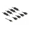 Kabel USB typ A męski do 4x USB typ A żeńskiego z przełącznikiem 1m Delock 86805