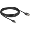 Kabel USB 2.0 USB typ mini-B męski na EASY USB typ A żeński 5m Delock 81527