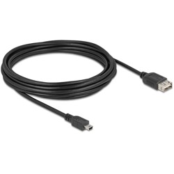 Kabel USB 2.0 USB typ mini-B męski na EASY USB typ A żeński 5m Delock 81527 Kabel USB 2.0 USB typ mini-B męski na EASY USB typ A żeński 5m Delock 81527