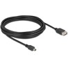 Kabel USB 2.0 USB typ mini-B męski na EASY USB typ A żeński 5m Delock 81527