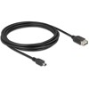 Kabel USB 2.0 USB typ mini-B męski na EASY USB typ A żeński 3m Delock 81526