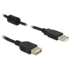 Przedłużacz USB 2.0 typ A męsko-żeński 50cm czarny Delock 83401