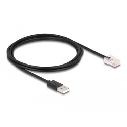 Kabel komunikacyjny UPS USB 2.0 typ A do USB RJ50 2m Delock 67016 Kabel komunikacyjny UPS USB 2.0 typ A do USB RJ50 2m Delock 67016
