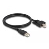 Przewód USB 2.0 typ A męski - typ B męski ze śrubkami 1m Delock 87198