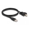 Przewód USB 2.0 typ A męski - typ B męski ze śrubkami 1m Delock 87198
